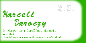 marcell daroczy business card